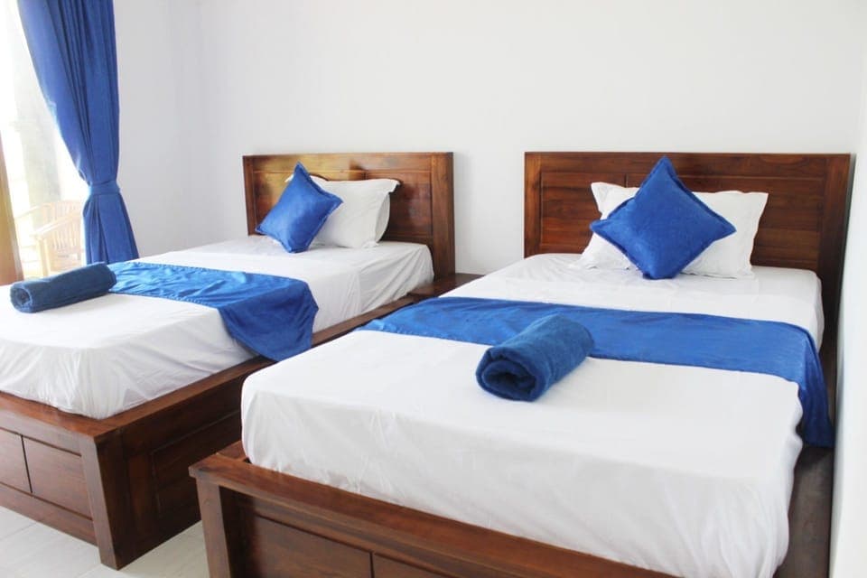 Twin Room, Garden View (With AC) | Desk, soundproofing, rollaway beds, free WiFi