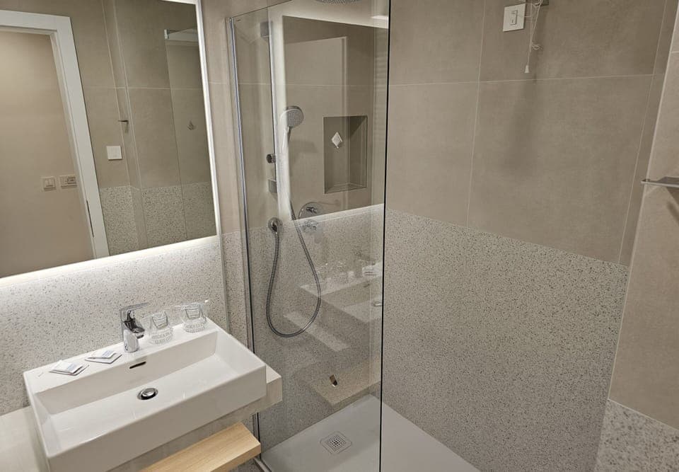 Free toiletries, hair dryer, towels