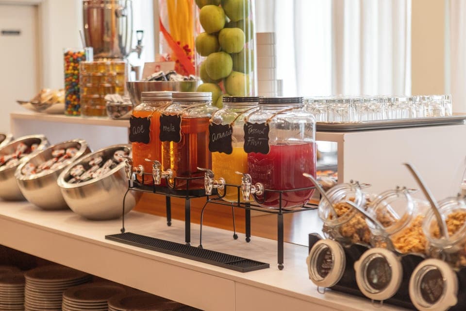 Daily buffet breakfast (EUR 15 per person)