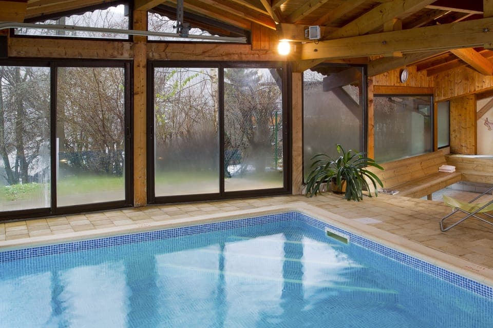 Indoor pool, outdoor pool