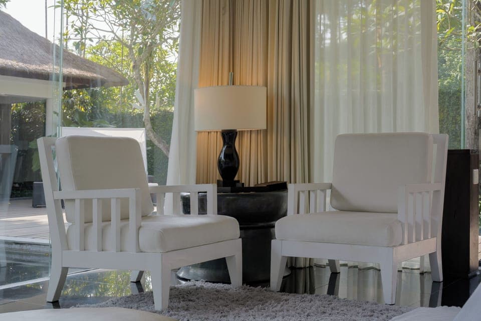 Sleep Staycation Package - One-Bedroom Luxury Pool Villa | Living area | 42-inch TV with digital channels