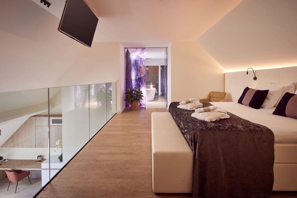 Duplex, Sauna | Premium bedding, free minibar, individually decorated, desk