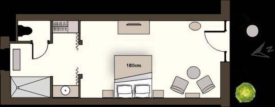 Luxury Suite, Terrace (Baroque) | Floor plan
