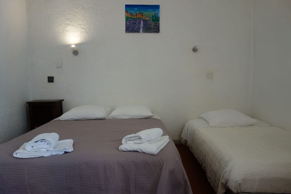 Blackout drapes, soundproofing, iron/ironing board