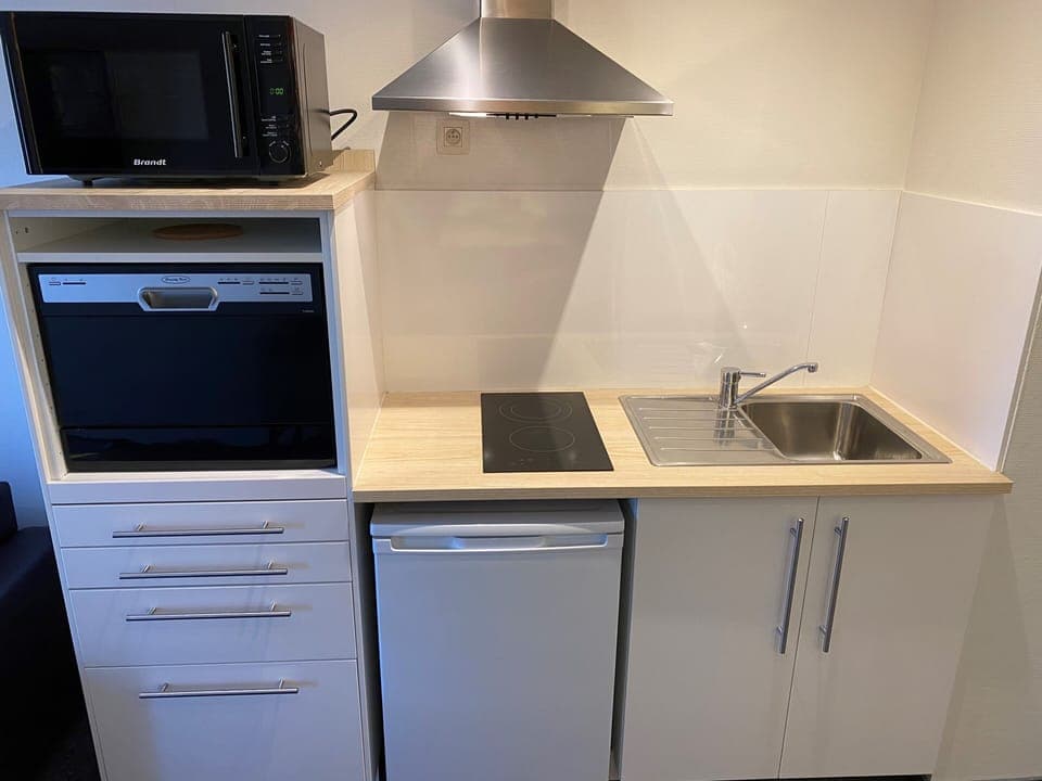 Business Apartment | Private kitchenette | Coffee/tea maker, electric kettle