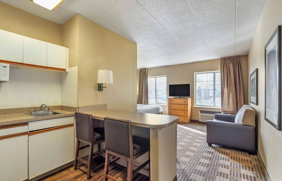 Deluxe Studio, 1 King Bed with Sofa bed, Non Smoking | Private kitchen | Fridge, microwave, stovetop
