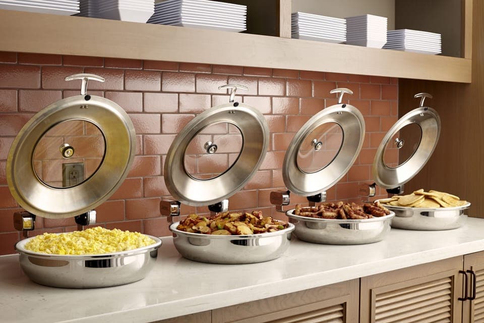 Free daily buffet breakfast