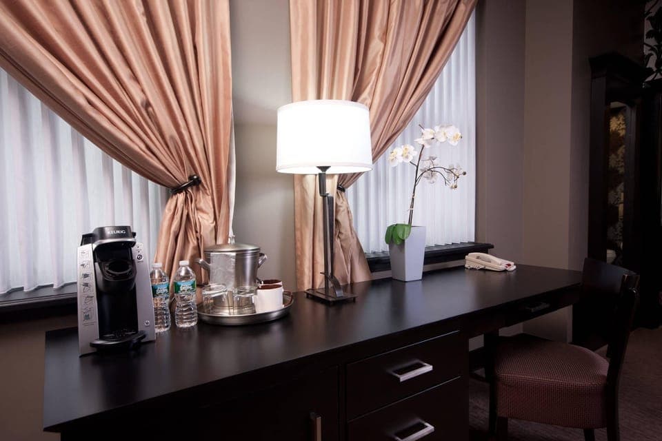 Premium bedding, down comforters, pillowtop beds, individually decorated