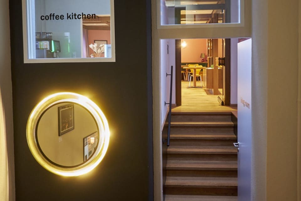 Daily self-serve breakfast (EUR 13.50 per person)