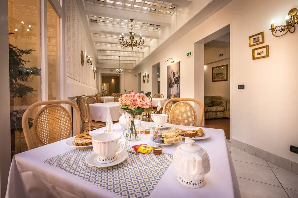 Daily buffet breakfast (EUR 8 per person)