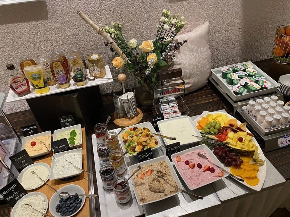 Daily buffet breakfast (EUR 14 per person)