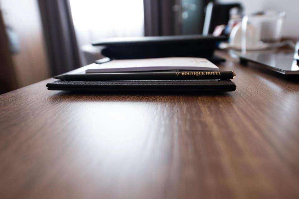 Minibar, desk, blackout drapes, soundproofing