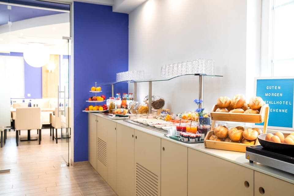 Daily buffet breakfast (EUR 14 per person)