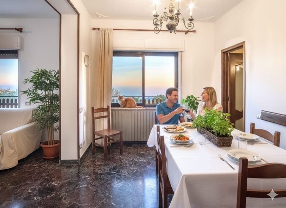 Apartment, 2 Bedrooms, Terrace | Living area | Flat-screen TV