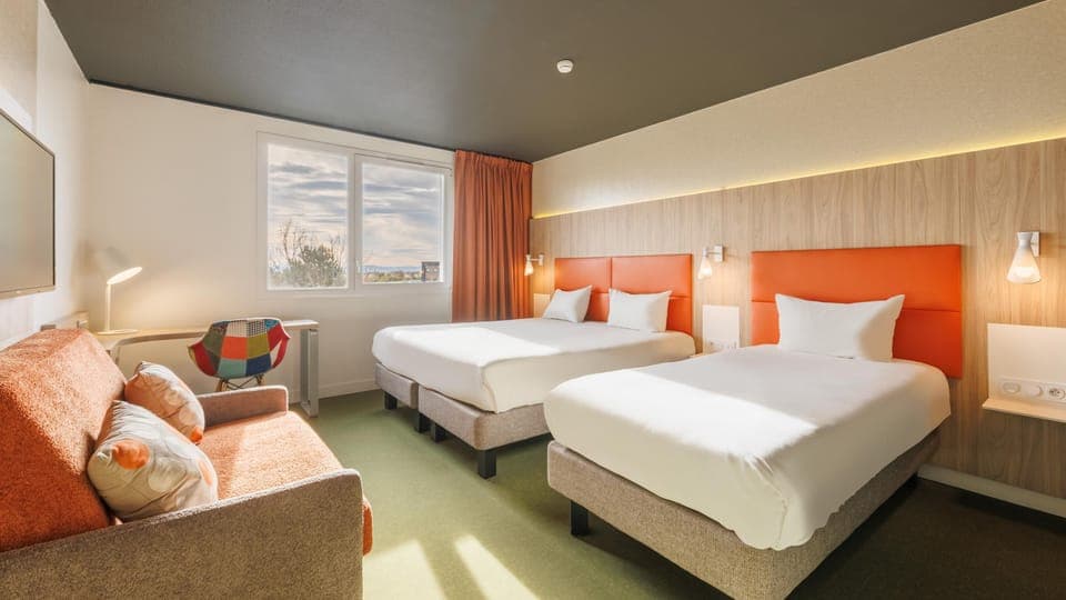 Standard Room, Multiple Beds | Premium bedding, desk, blackout drapes, soundproofing