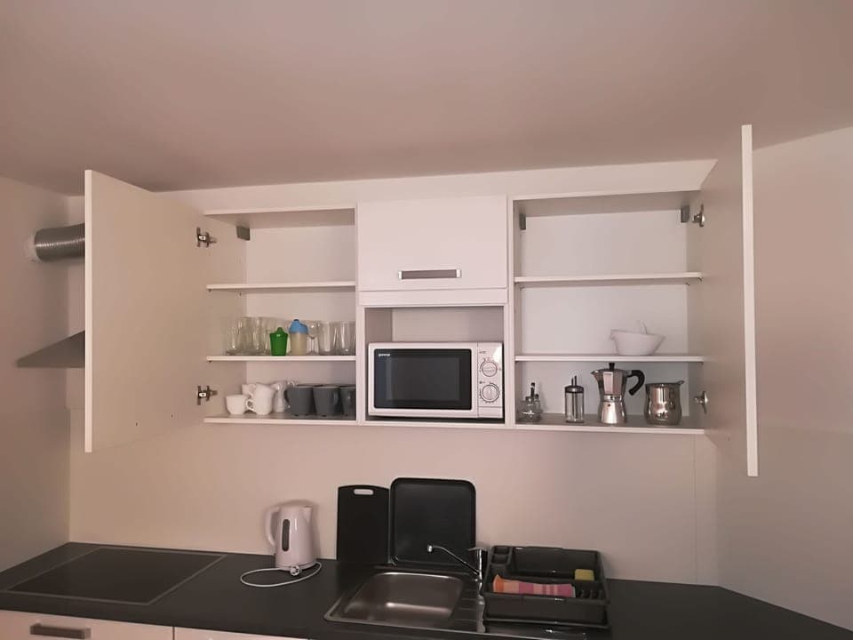 City Apartment, 1 Bedroom | Private kitchen | Fridge, microwave, stovetop, dishwasher