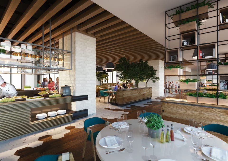 2 restaurants, breakfast, lunch, dinner served; international cuisine