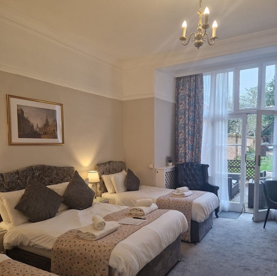 Individually decorated, individually furnished, desk, laptop workspace