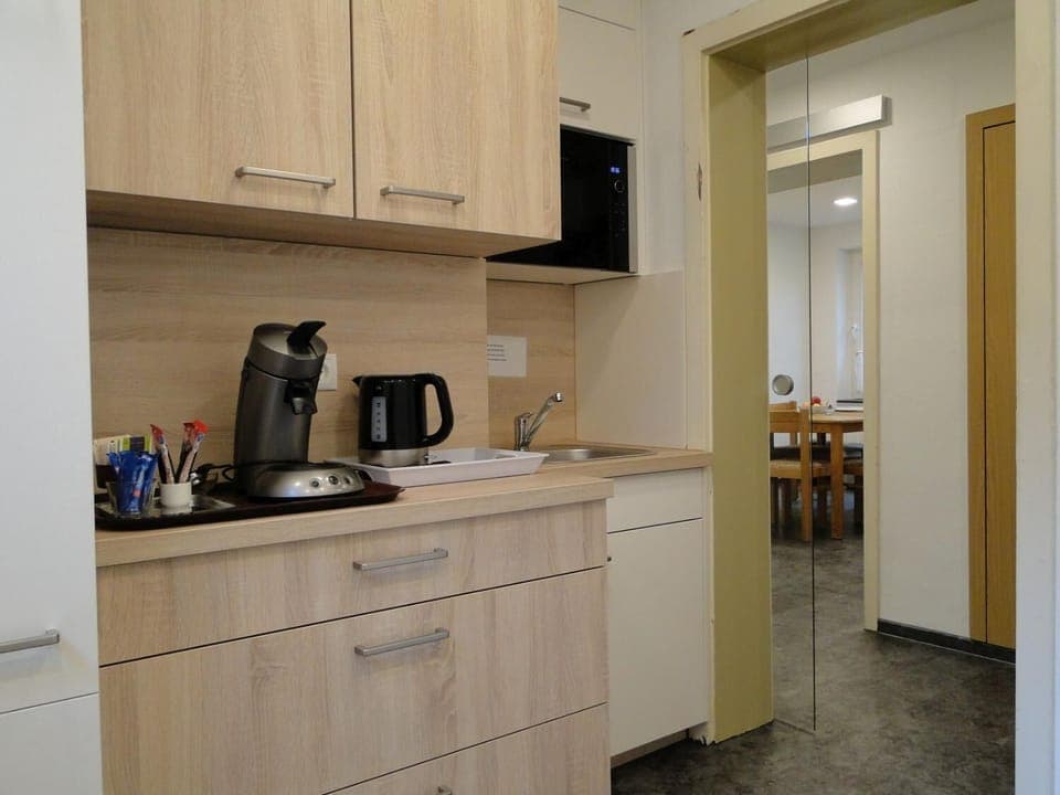 Shared fridge, microwave