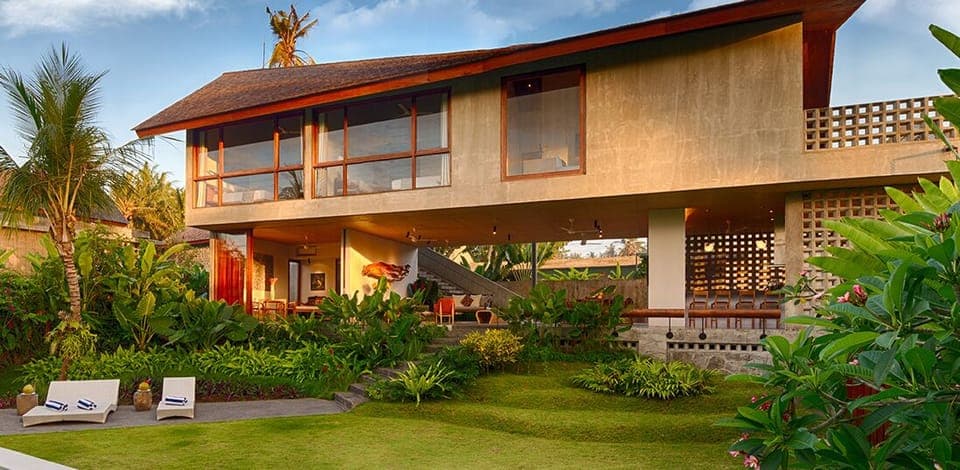 Outdoor banquet area