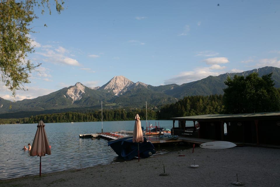 Beach nearby, sun loungers, beach umbrellas