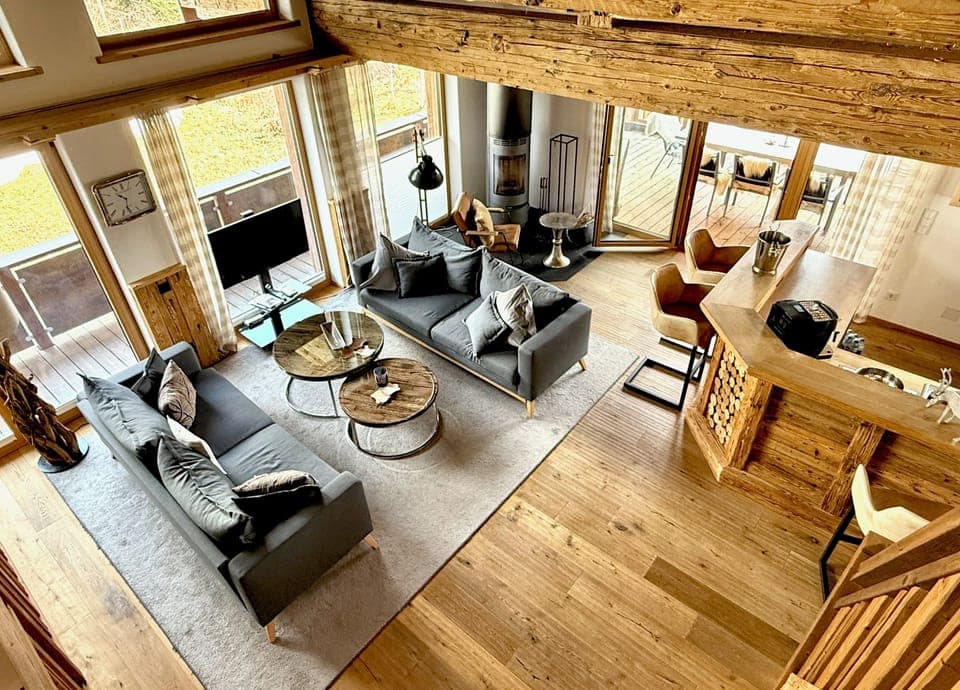 Superior Chalet, Multiple Beds | Living area | Flat-screen TV