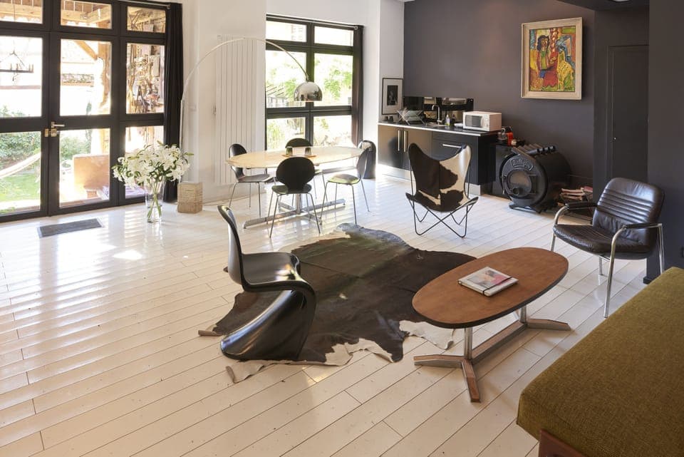 Deluxe Loft, Garden View | Private kitchen | Fridge, microwave, stovetop, espresso maker