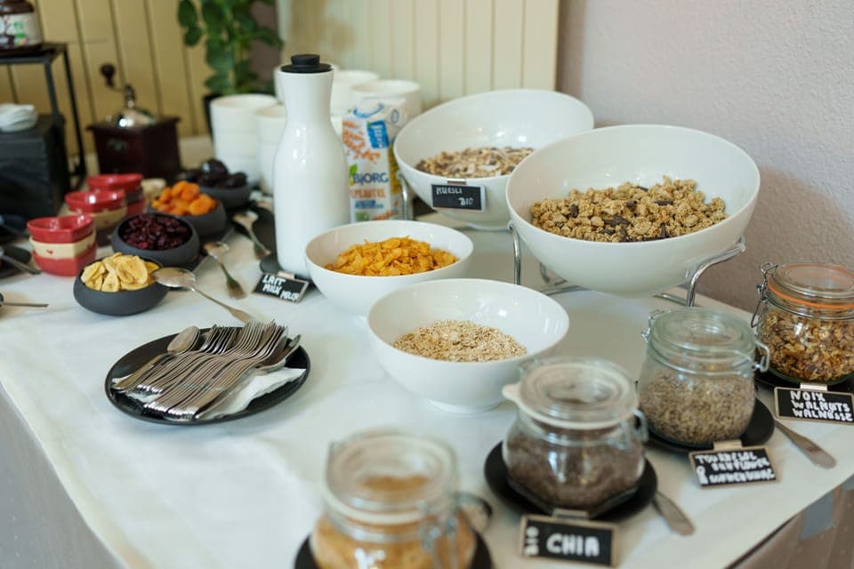 Daily buffet breakfast (EUR 14.50 per person)