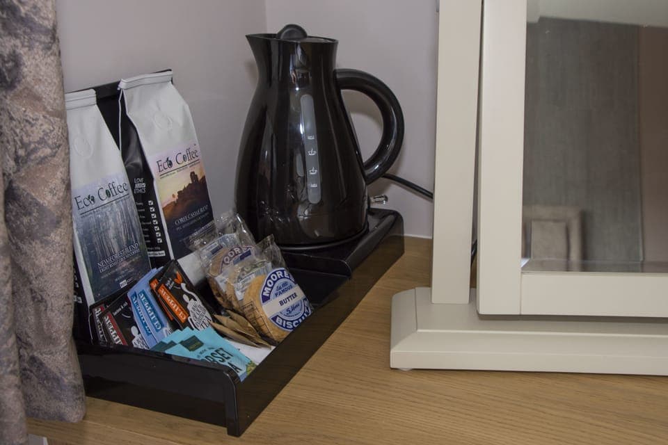 Hypo-allergenic bedding, in-room safe, individually decorated