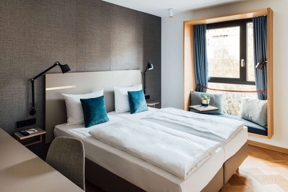 Superior Double Room | Hypo-allergenic bedding, in-room safe, desk, laptop workspace