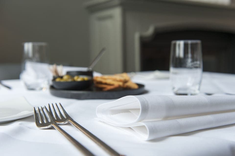 Dinner served, French cuisine