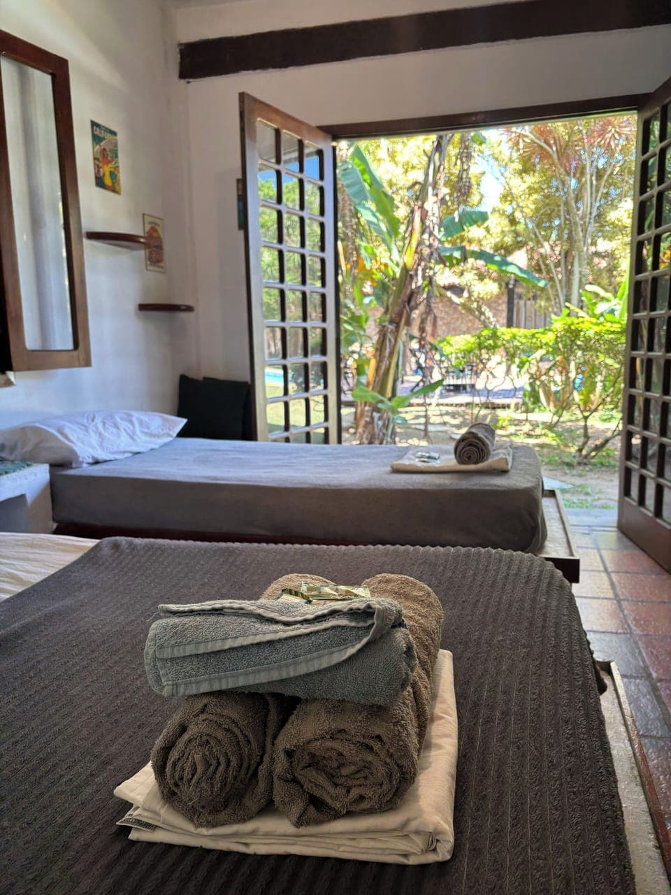 Triple Room, Multiple Beds, Pool View | Free WiFi, bed sheets