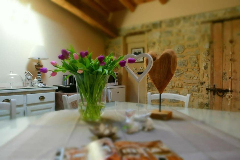 Microwave, highchair, cookware/dishes/utensils