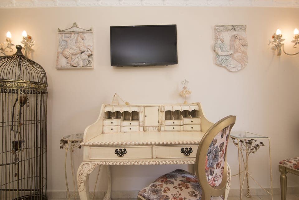 Junior Suite, 1 Bedroom, Partial Sea View | Living area | Flat-screen TV