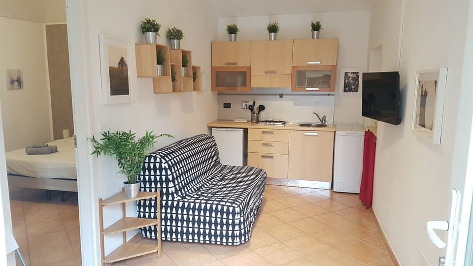 Apartment, 1 Bedroom | Private kitchenette | Full-size fridge, microwave, stovetop, coffee/tea maker