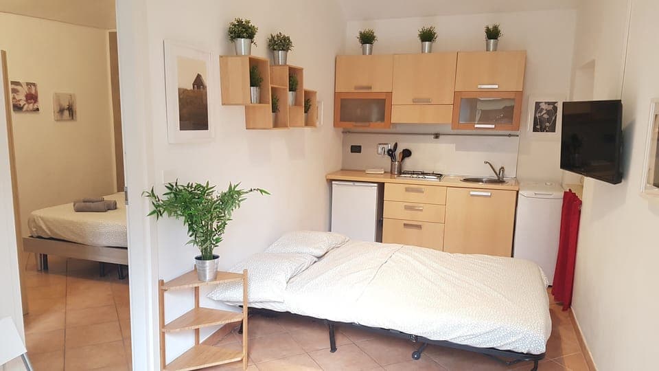 Apartment, 1 Bedroom | Private kitchenette | Full-size fridge, microwave, stovetop, coffee/tea maker