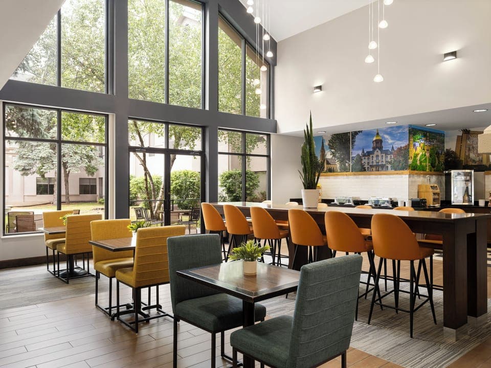 Free daily buffet breakfast