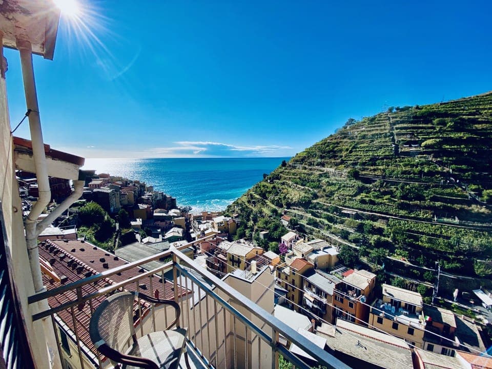 Panoramic Apartment, 2 Bedrooms, Balcony, Sea View | Terrace/patio