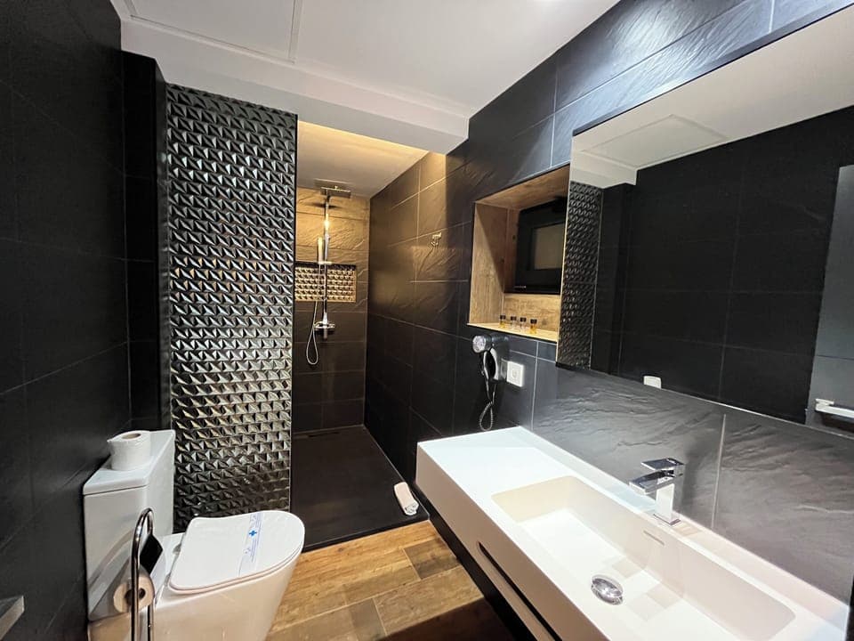 Standard Double or Twin Room | Bathroom | Shower, hair dryer, towels, toilet paper