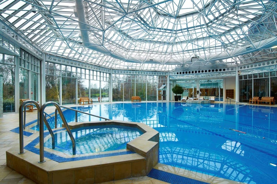 Indoor pool, open 6:00 AM to 10:00 PM, lifeguards on site