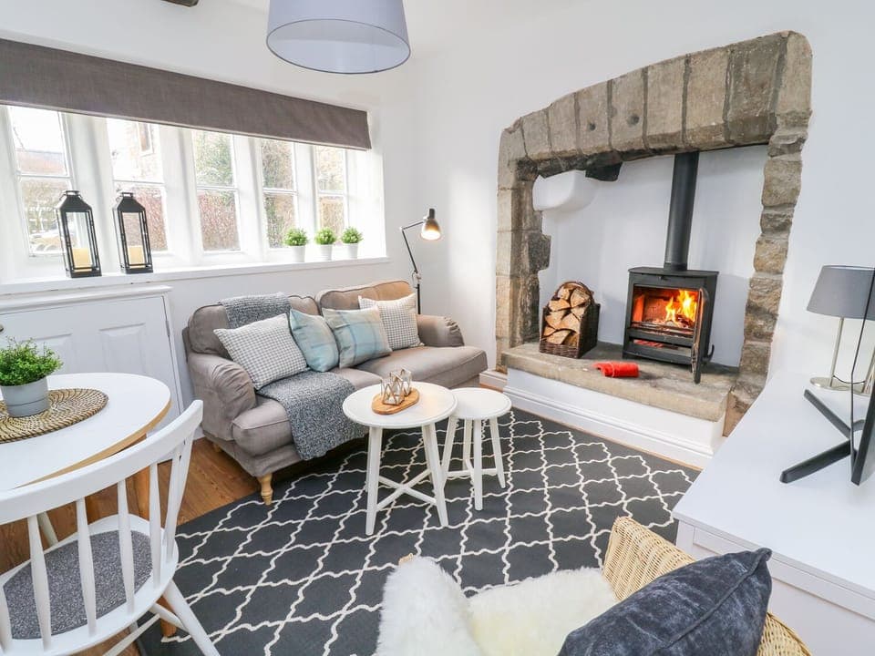 Cottage | Living area | TV, fireplace