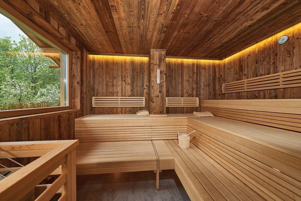 Sauna, steam room, mud baths