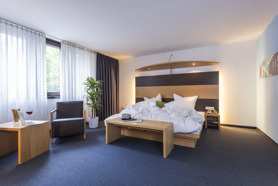 Business Plus Double Room | Hypo-allergenic bedding, desk, laptop workspace, blackout drapes