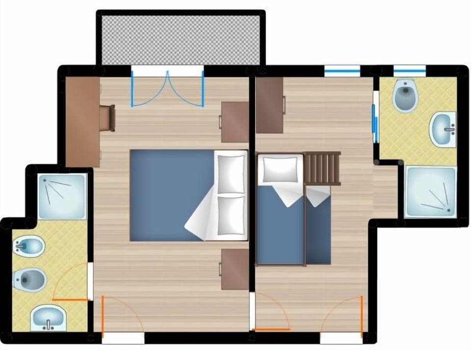 Family Room, Balcony | Floor plan