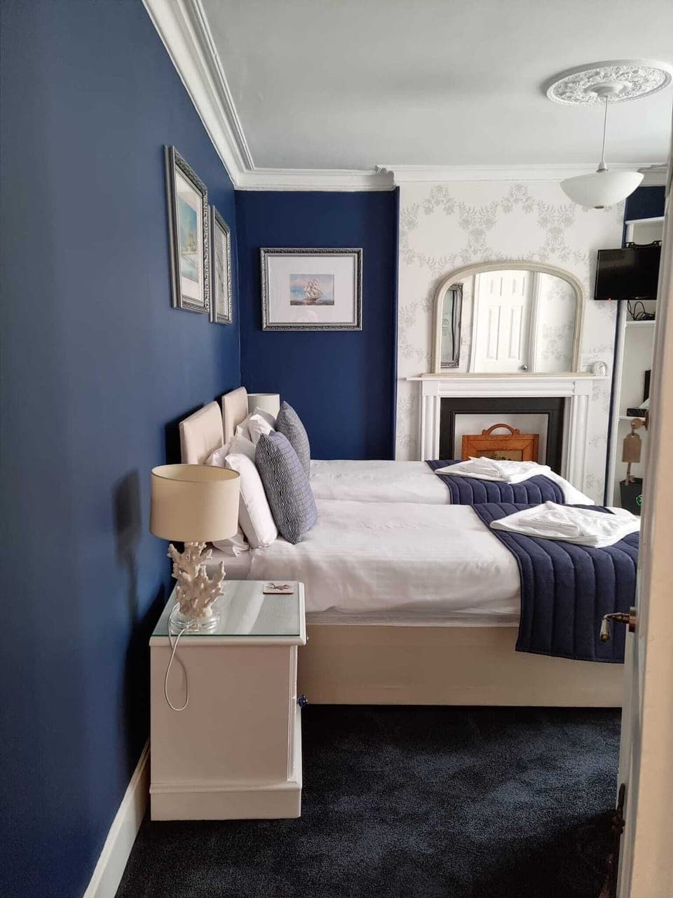 Individually decorated, individually furnished, iron/ironing board