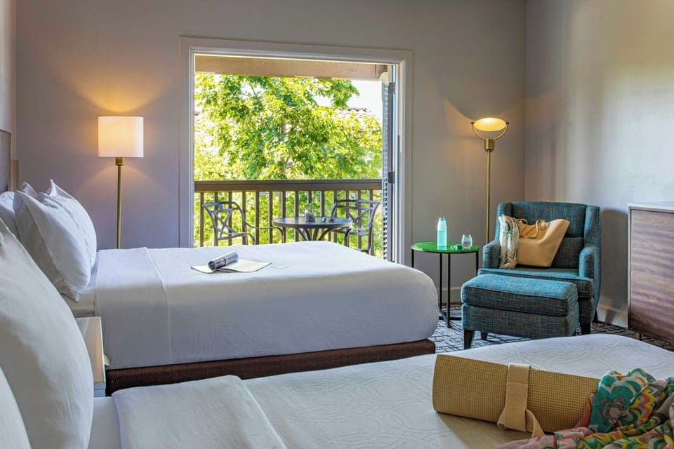 Room, 2 Double Beds | Premium bedding, down comforters, pillowtop beds, desk