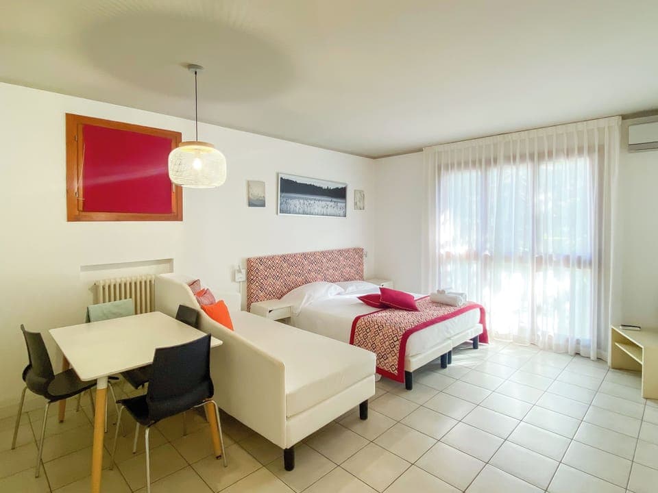 Classic Studio | Premium bedding, Select Comfort beds, desk, soundproofing