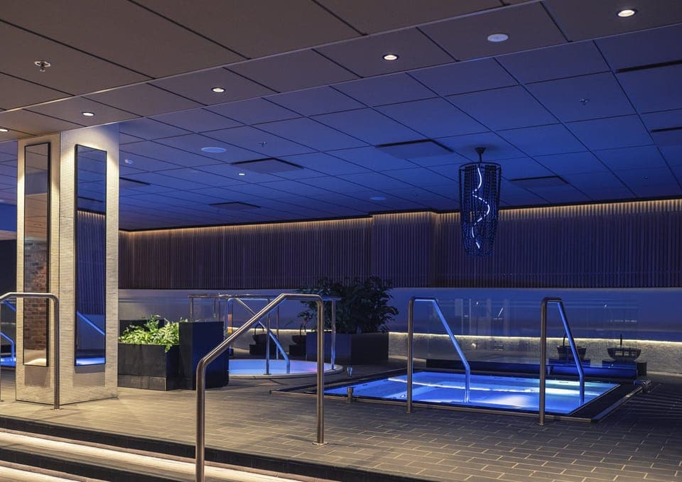 Sauna, hot tub, steam room