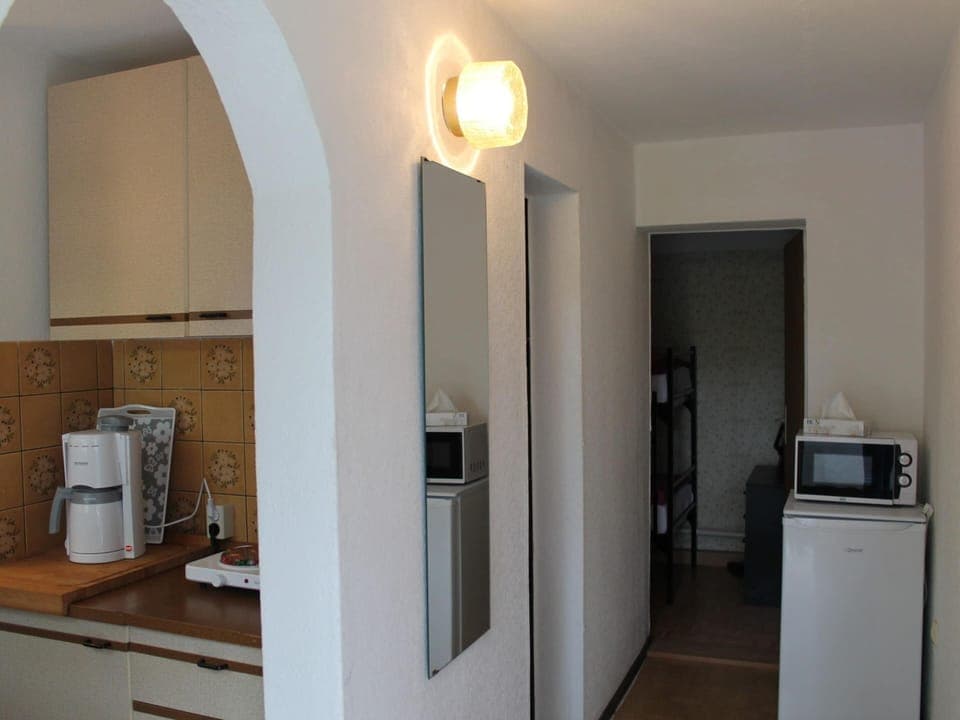 Apartment | Private kitchen | Fridge, microwave, highchair