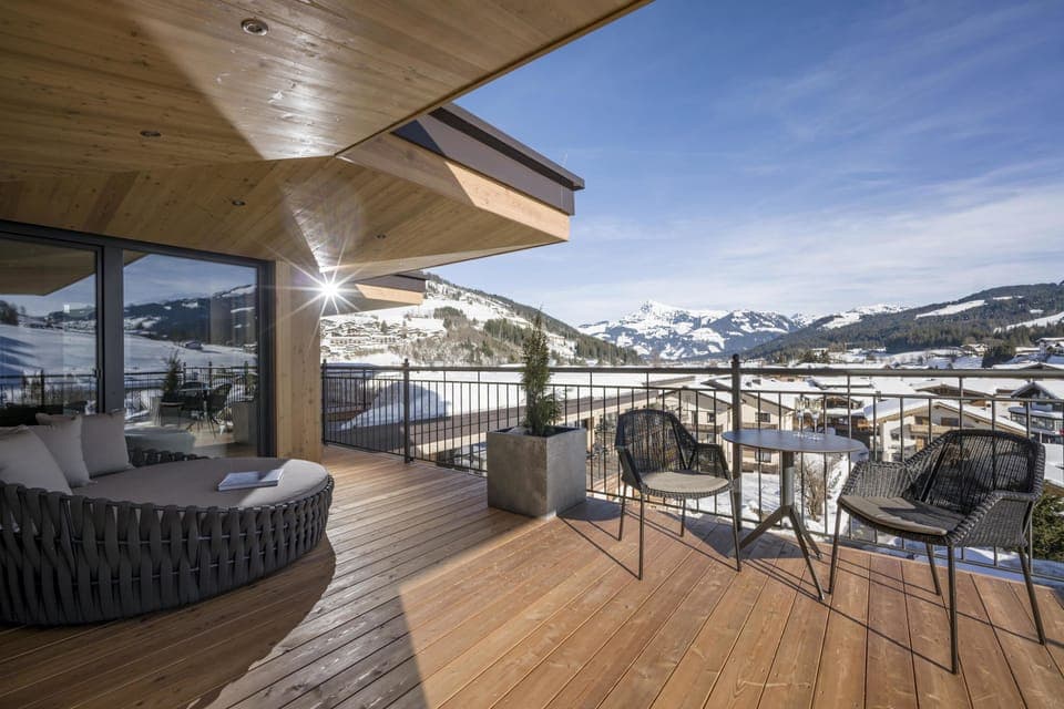 Panoramic Suite, 1 King Bed with Sofa bed, Sauna, Mountain View | View from room